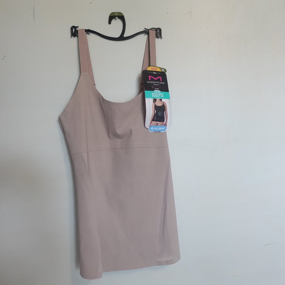Maidenform‎ Flexees Cami Sculpts Cool Comfort size XL Brown New w/ tags